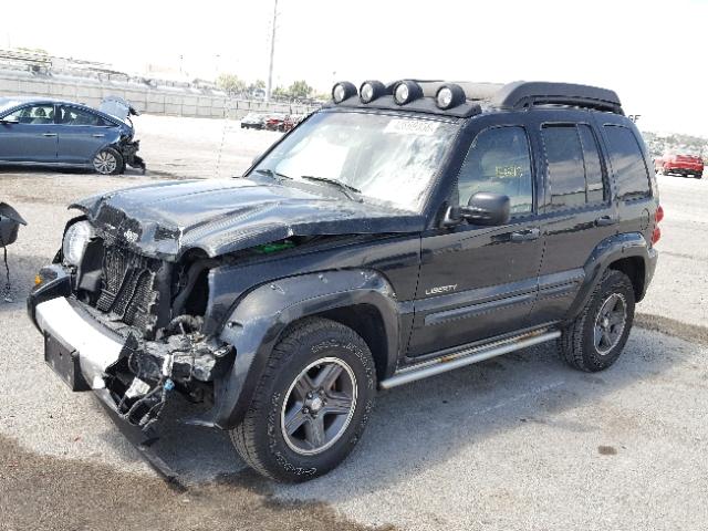 1J8GL38K14W131205 - 2004 JEEP LIBERTY RE BLACK photo 2
