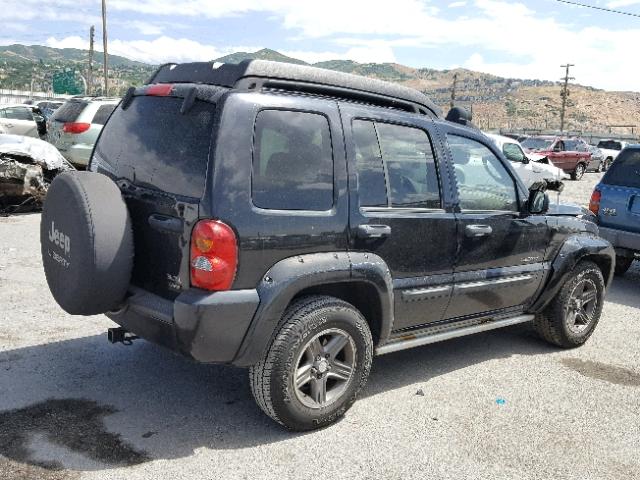 1J8GL38K14W131205 - 2004 JEEP LIBERTY RE BLACK photo 4
