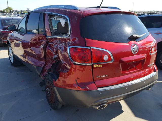 5GAKRCED0CJ402242 - 2012 BUICK ENCLAVE RED photo 3