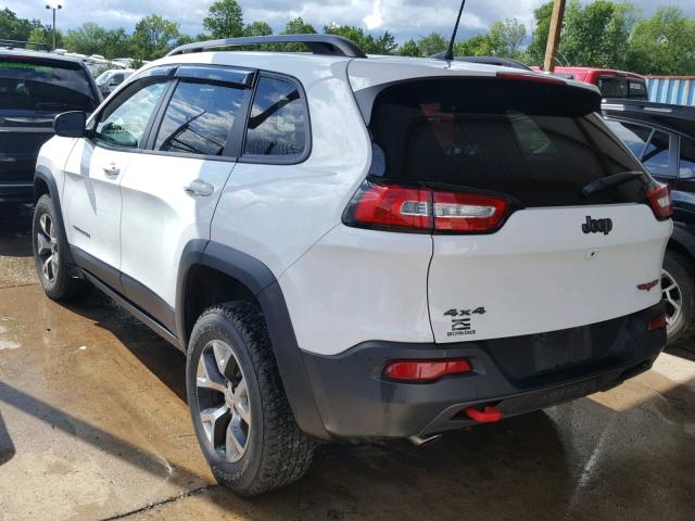 1C4PJMBSXGW183903 - 2016 JEEP CHEROKEE T WHITE photo 3