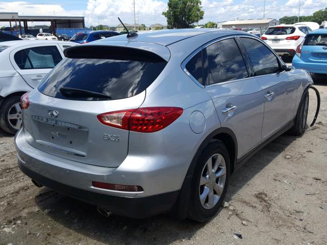 JNKAJ09E68M301858 - 2008 INFINITI EX35 BASE SILVER photo 4