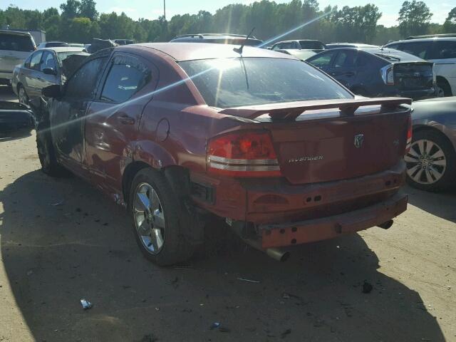 1B3LC76M78N615751 - 2008 DODGE AVENGER R/ RED photo 3