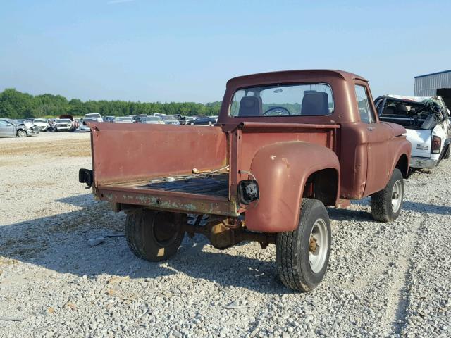 F11CK141788 - 1961 FORD PICKUP BURGUNDY photo 4