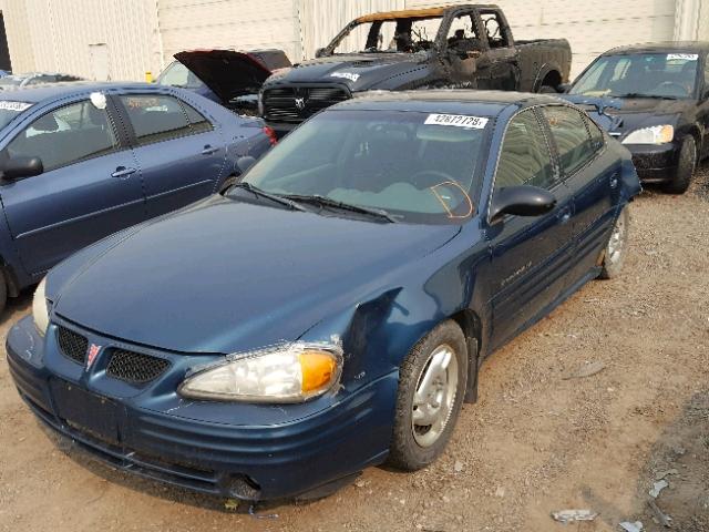 1G2NF52E62M589968 - 2002 PONTIAC GRAND AM S GREEN photo 2