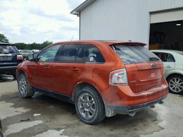 2FMDK49C47BB47880 - 2007 FORD EDGE SEL P ORANGE photo 3