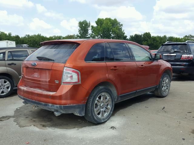 2FMDK49C47BB47880 - 2007 FORD EDGE SEL P ORANGE photo 4