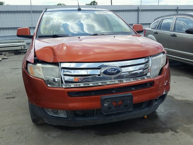 2FMDK49C47BB47880 - 2007 FORD EDGE SEL P ORANGE photo 9