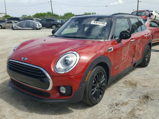 WMWLU1C57H2F27743 - 2017 MINI COOPER CLU RED photo 2