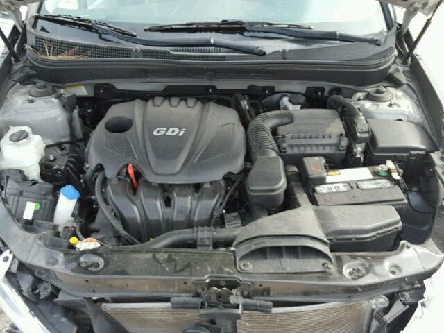 5NPEB4AC1DH788425 - 2013 HYUNDAI SONATA GLS GRAY photo 7