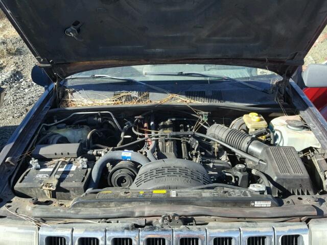 1J4GZ58S7PC633170 - 1993 JEEP GRAND CHER MAROON photo 7