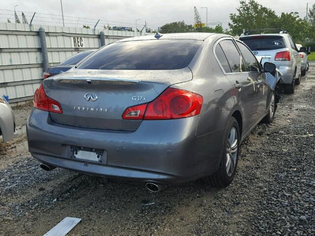 JN1CV6ARXDM755494 - 2013 INFINITI G37 GRAY photo 4