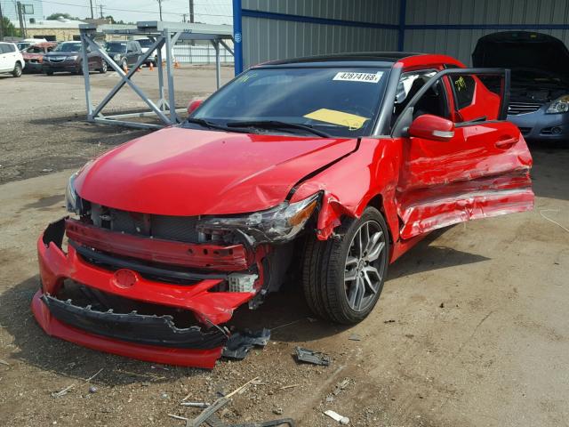 JTKJF5C71FJ003719 - 2015 TOYOTA SCION TC 红色 照片 2