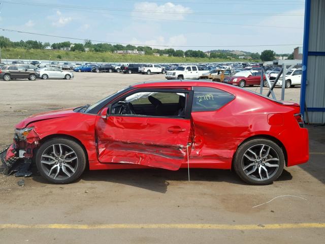JTKJF5C71FJ003719 - 2015 TOYOTA SCION TC 红色 照片 9