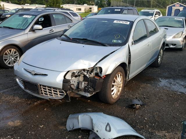 1C3EL46X63N503830 - 2003 CHRYSLER SEBRING LX BLUE photo 2