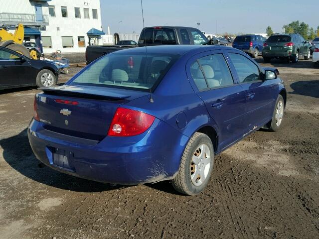 1G1AJ55F477355792 - 2007 CHEVROLET COBALT LS BLUE photo 4