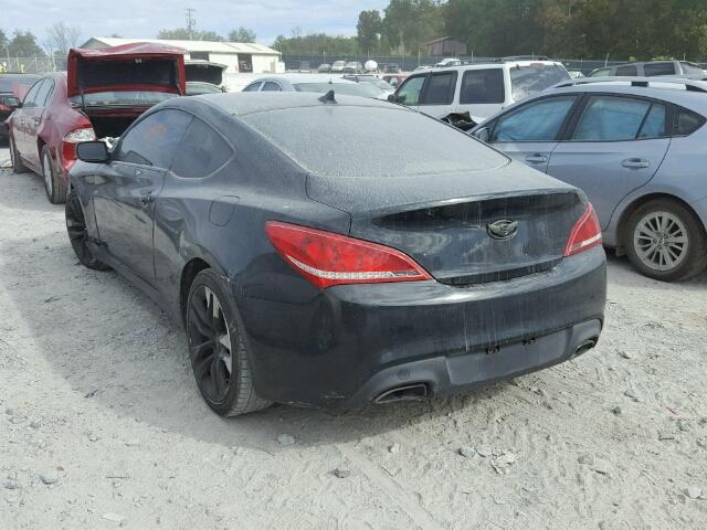 KMHHT6KD6BU059672 - 2011 HYUNDAI GENESIS CO BLACK photo 3