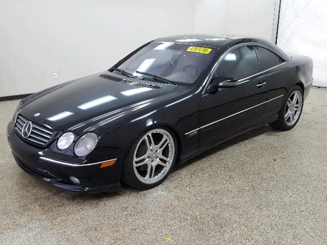 WDBPJ78J42A026131 - 2002 MERCEDES-BENZ CL 600 BLACK photo 2