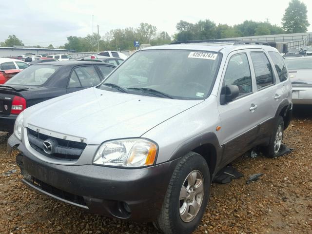 4F2CZ96114KM17046 - 2004 MAZDA TRIBUTE ES SILVER photo 2