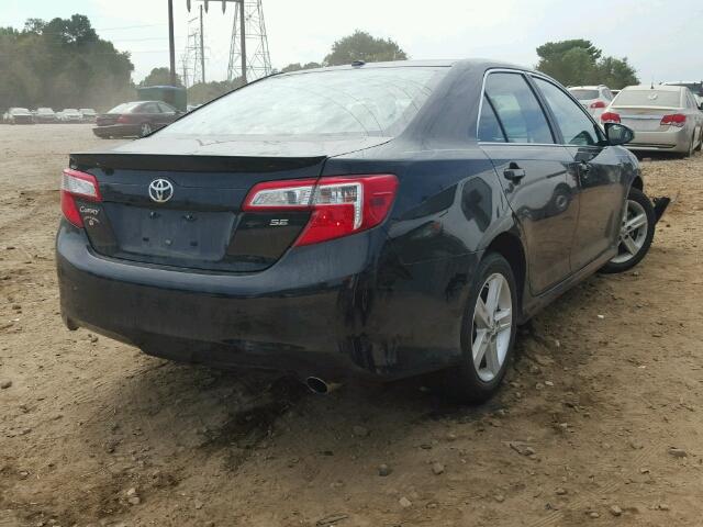 4T1BF1FK6EU847199 - 2014 TOYOTA CAMRY L BLACK photo 4