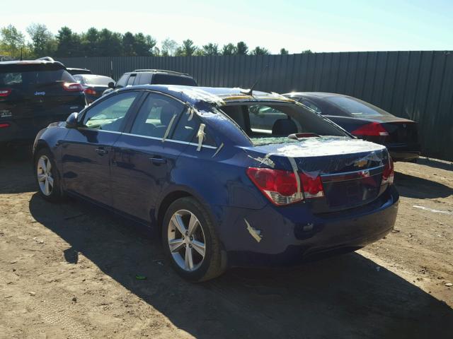 1G1PG5SC5C7385977 - 2012 CHEVROLET CRUZE LT BLUE photo 3