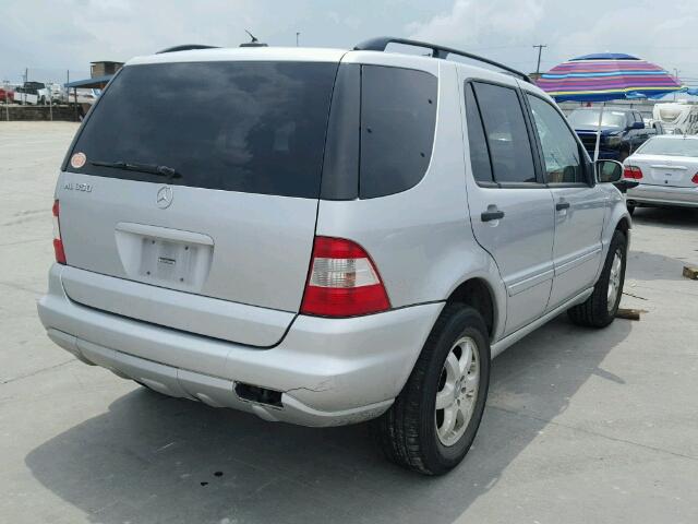 4JGAB57E93A436594 - 2003 MERCEDES-BENZ ML 350 SILVER photo 4