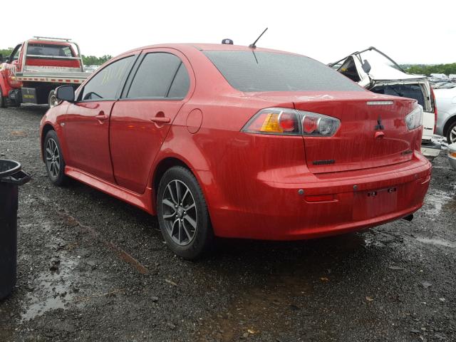 JA32U2FU7HU000406 - 2017 MITSUBISHI LANCER ES ORANGE photo 3