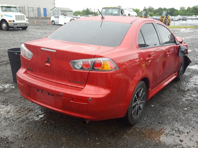 JA32U2FU7HU000406 - 2017 MITSUBISHI LANCER ES ORANGE photo 4