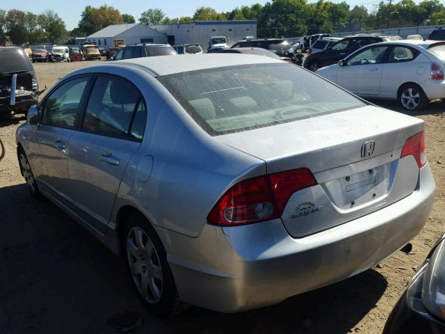 1HGFA16578L012416 - 2008 HONDA CIVIC LX SILVER photo 3