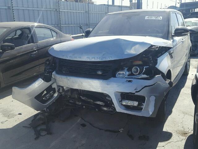 SALWR2EF4GA543678 - 2016 LAND ROVER RANGE ROVE SILVER photo 2