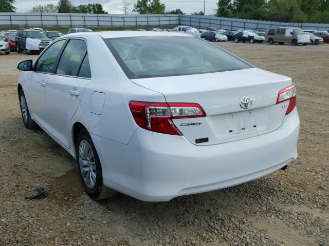 4T4BF1FK8DR295483 - 2013 TOYOTA CAMRY L WHITE photo 3