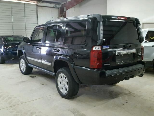 1J8HH58267C579351 - 2007 JEEP COMMANDER BLACK photo 3