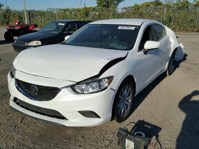 JM1GJ1U53E1105561 - 2014 MAZDA 6 WHITE photo 2