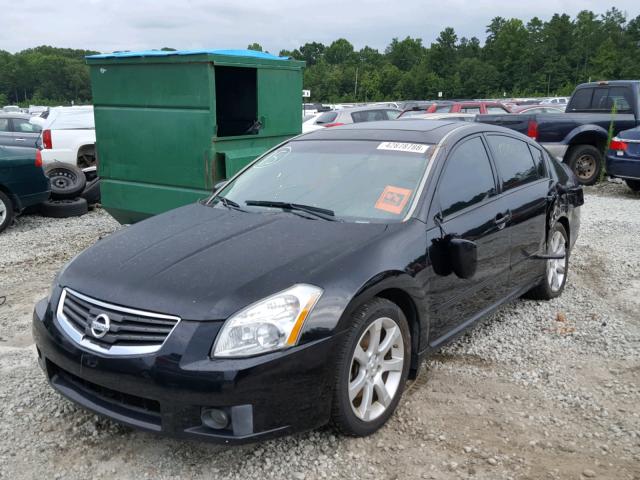 1N4BA41E37C816254 - 2007 NISSAN MAXIMA SE BLACK photo 2