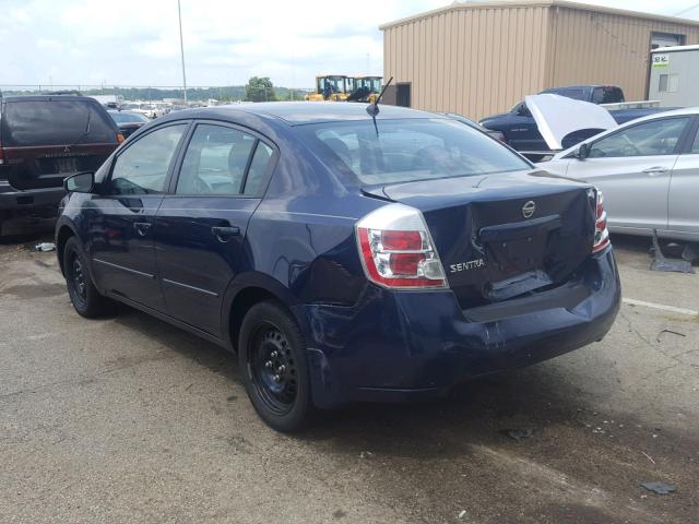 3N1AB61E58L699123 - 2008 NISSAN SENTRA 2.0 BLUE photo 3