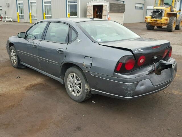 2G1WF52E959373512 - 2005 CHEVROLET IMPALA GRAY photo 3