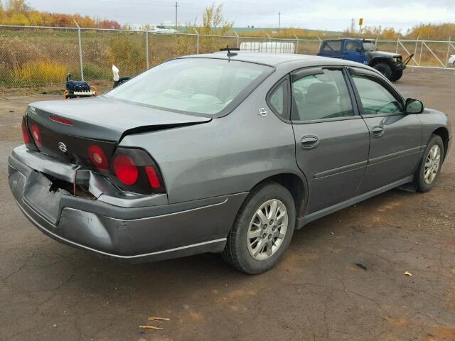 2G1WF52E959373512 - 2005 CHEVROLET IMPALA GRAY photo 4