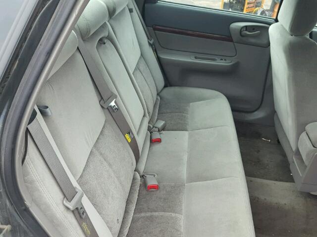 2G1WF52E959373512 - 2005 CHEVROLET IMPALA GRAY photo 6