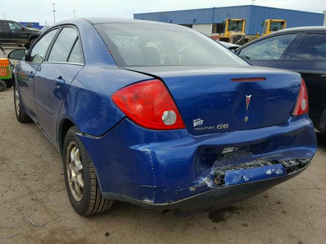 1G2ZF58B574221299 - 2007 PONTIAC G6 VALUE L BLUE photo 3