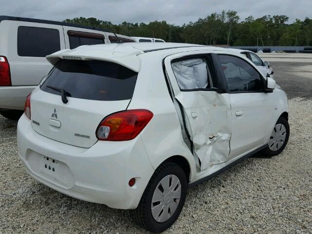 ML32A3HJ8FH034480 - 2015 MITSUBISHI MIRAGE DE WHITE photo 4