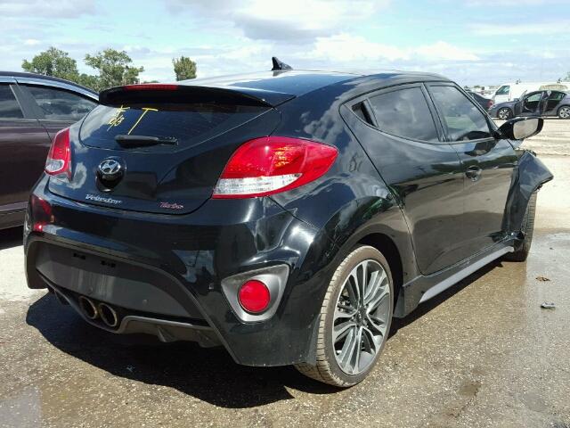 KMHTC6AE9GU269274 - 2016 HYUNDAI VELOSTER BLACK photo 4