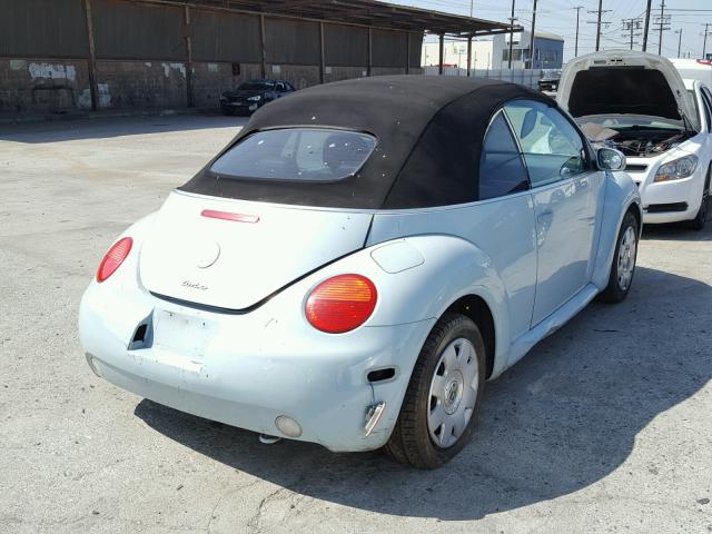 3VWCD21Y03M328454 - 2003 VOLKSWAGEN NEW BEETLE ლურჯი ფოტო 4