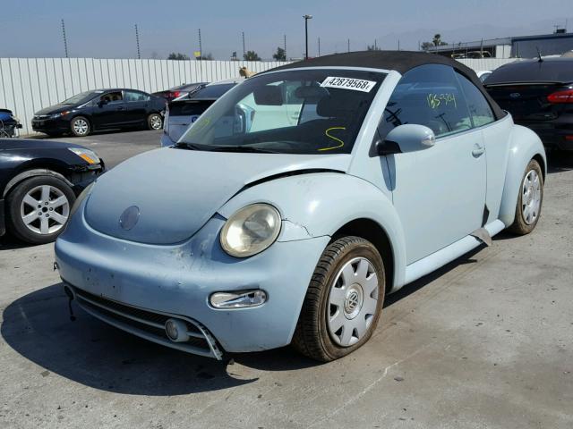 3VWCD21Y03M328454 - 2003 VOLKSWAGEN NEW BEETLE ლურჯი ფოტო 9