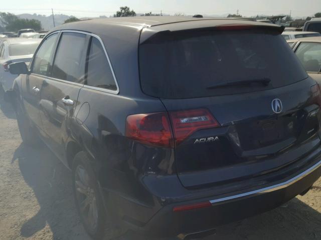 2HNYD2H64CH533023 - 2012 ACURA MDX ADVANC 蓝色 照片 3