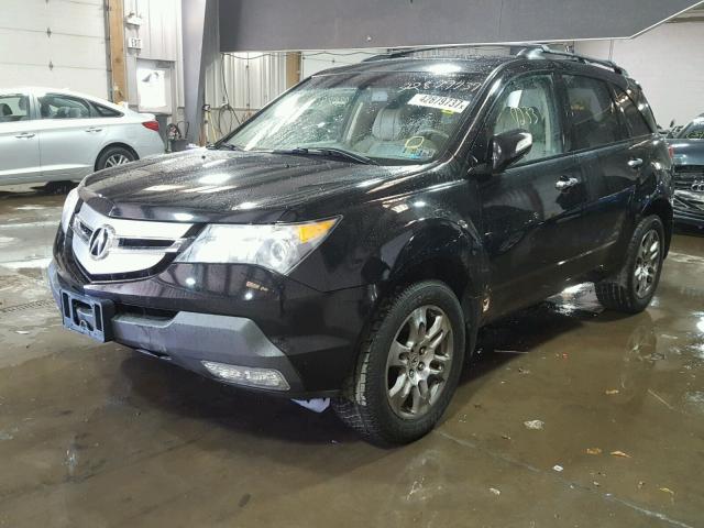 2HNYD28239H528451 - 2009 ACURA MDX BLACK photo 2