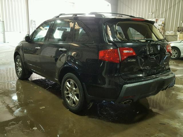 2HNYD28239H528451 - 2009 ACURA MDX BLACK photo 3