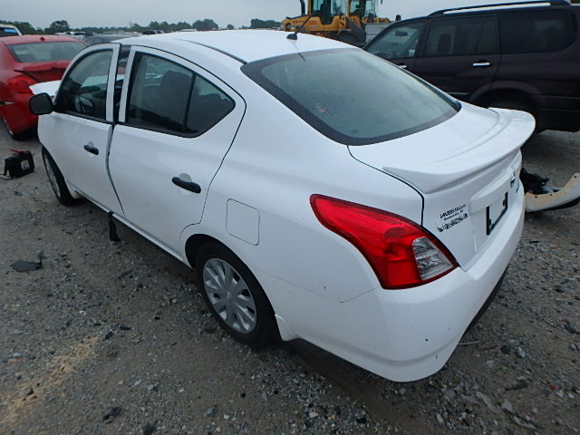 3N1CN7AP5FL836341 - 2015 NISSAN VERSA WHITE photo 3