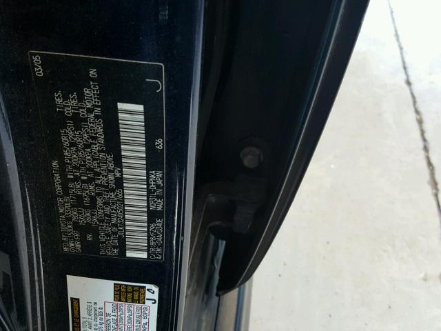 JTLKT324X50217665 - 2005 TOYOTA SCION XB Көк фото 10