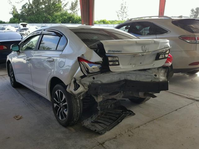 19XFB2F96DE029036 - 2013 HONDA CIVIC EXL 白色 照片 3