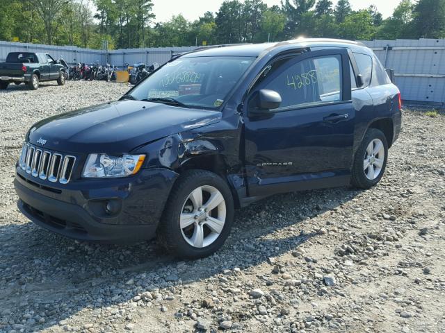 1C4NJCBBXDD283430 - 2013 JEEP COMPASS SP BLUE photo 2
