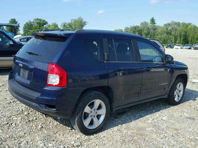 1C4NJCBBXDD283430 - 2013 JEEP COMPASS SP BLUE photo 4